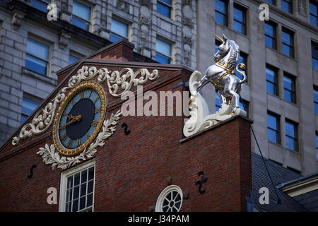 Old State House Boston, Massachusetts, United States, USA, Banque D'Images