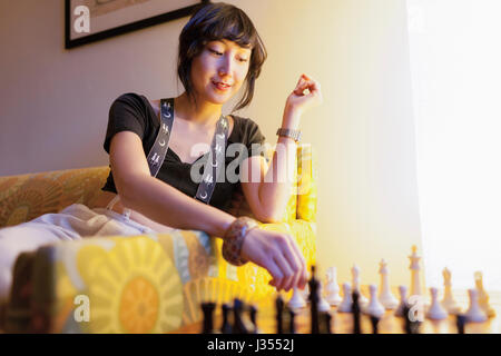 Portrait d'une belle jeune femme Banque D'Images