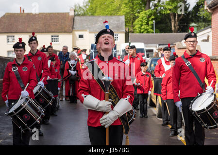 Dorset Youth Marching Band. L'un des organismes de bienfaisance du Maire de Paris. Banque D'Images