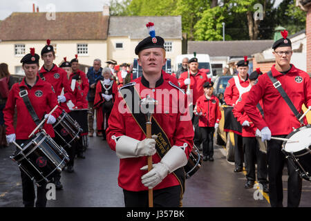 Dorset Youth Marching Band. L'un des organismes de bienfaisance du Maire de Paris. Banque D'Images