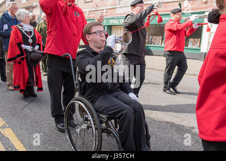 Dorset Youth Marching Band. L'un des organismes de bienfaisance du Maire de Paris. Banque D'Images