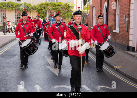 Dorset Youth Marching Band. L'un des organismes de bienfaisance du Maire de Paris. Banque D'Images