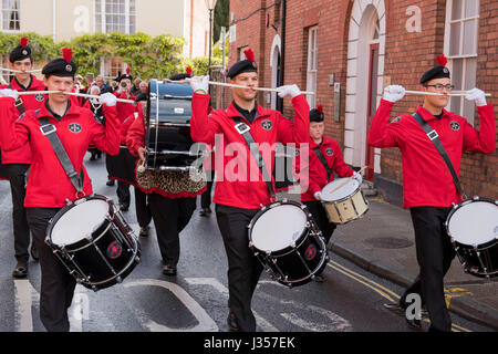 Dorset Youth Marching Band. L'un des organismes de bienfaisance du Maire de Paris. Banque D'Images