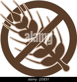 Aliments sans gluten Illustration de Vecteur