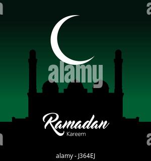 Ramadan carte de vœux. Illustration de Vecteur