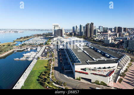 Vue sur le centre-ville de San Diego et la ville de Californie Banque D'Images