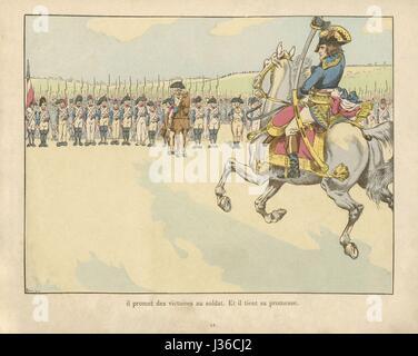 Napoléon Bonaparte devient commandant de l'armée d'Italie le 23 février 1796. Illustration de la page 11 du livre pour enfants "Le Grand Napoléon des petits enfants', écrit par Jules de Marthold et illustré par Job. Elle a été publiée en 1893 par Plon, nourrit et Cie Jules de Marthold (1847-1927) Travail (1858-1931) Banque D'Images