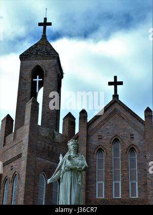 Paroisse Catholique St Agnes' Église et Presbytère en Australie Banque D'Images