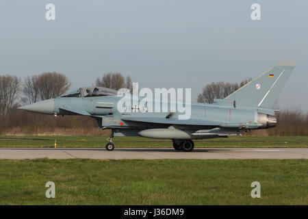 Eurofighter EF2000 Typhoon pendant l'exercice Frison Flag Banque D'Images