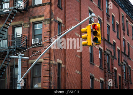 Ancien immeuble de Greenwich Village, Manhattan, New York City Banque D'Images