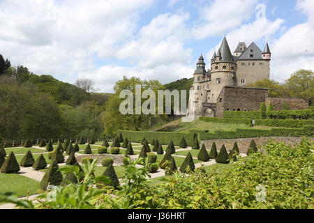 Allemagne, Schloss Buerresheim Palace près de Mayen, Eifel, Rhénanie-Palatinat, Banque D'Images