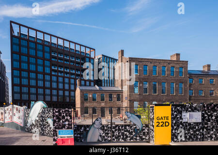 Projet de régénération de King's Cross sur des terrains industriels inutilisés, quartier de Camden, Londres, Angleterre, Royaume-Uni Banque D'Images