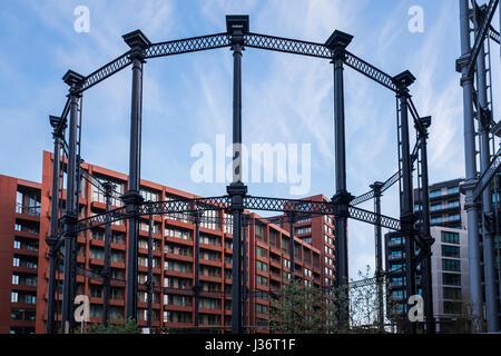 Projet de régénération de King's Cross sur des terrains industriels inutilisés, quartier de Camden, Londres, Angleterre, Royaume-Uni Banque D'Images