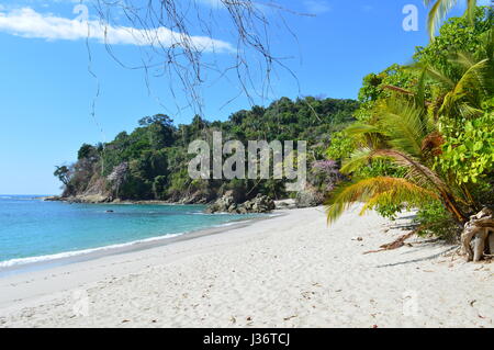 Plage Manuel Antonio dans le parc national Manuel Antonio, Costa Rica. Banque D'Images