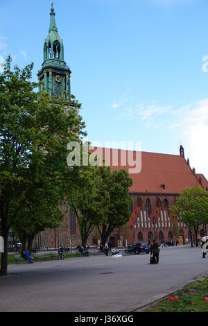 St Mary's Church St Marienkirche près de Alexander Platz à Berlin Banque D'Images