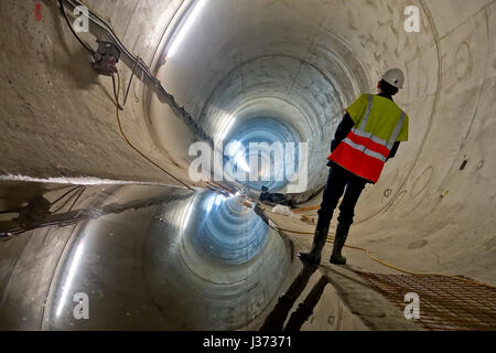 Wien, U-Bahn, Verlängerung der Linie U1 Richtung Oberlaa, Baulos U1/10 Troststraße Banque D'Images