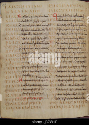 Le Codex Guelferbytanus 64 est un manuscrit médiéval, et ce folio spécifique (90 verso) contient un passage de l'Évangile de Luc (1 :6-13). Il donne un aperçu des textes religieux et de l'enluminure de manuscrits médiévaux. Banque D'Images