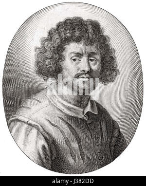 Claude Lorrain était un peintre paysagiste français renommé du XVIIe siècle, connu pour ses représentations idylliques de paysages classiques. Son travail a influencé la peinture paysagère pendant des générations, mêlant lumière et nature. Banque D'Images