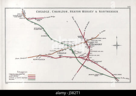 Cheadle, CHorlton, Heaton Mersey Northenden RJD & 149 Banque D'Images