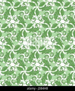 Fine Floral Motif vectoriel continu Illustration de Vecteur