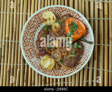 Kulbastı - variété de plats turcs .la cuisine Turque Banque D'Images