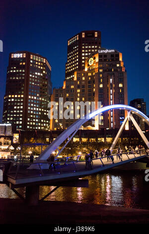 Pont piétonnier, Southbank VIC 3000 Southgate, Australie Banque D'Images