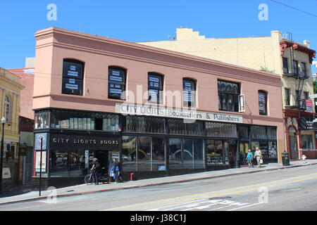 City Lights Bookstore, North Beach, Californie, San Franacisco Banque D'Images