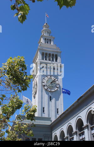 Ferry Building conçu par A. Page Brown, ouvert en 1898, San Francisco, Californie Banque D'Images