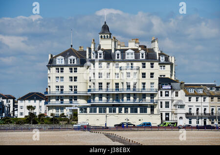 L'hôtel Queens sur front de mer d'Eastbourne East Sussex UK Banque D'Images