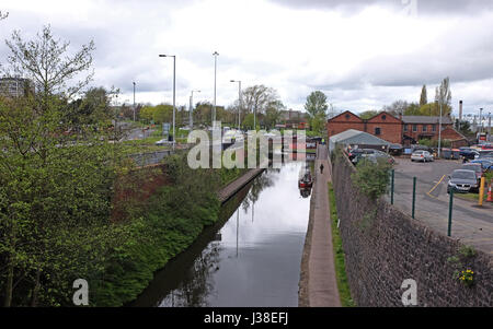 Canal à Wolverhampton West Midlands UK Banque D'Images