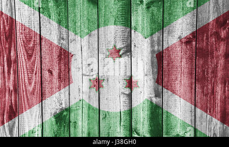 Pavillon du Burundi sur Weathered Wood Banque D'Images