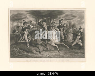 Le colonel Washington lors de la bataille de Cowpens (NYPL b12610189 422658) Banque D'Images