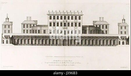 CliveGardenFrontVitruviusBritannicus édité Banque D'Images