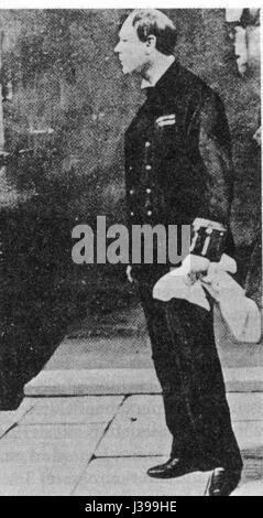 Photographie ou document historique lié à Winston Churchill, peut-être de 1914, représentant un moment de sa carrière politique ou de sa vie publique. Banque D'Images