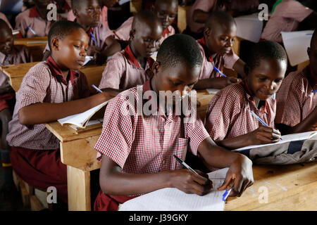 École Ouganda. Banque D'Images