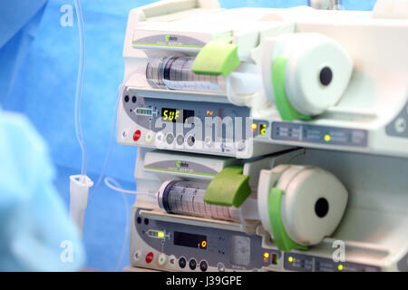 Salle d'opération. Chirurgie cardiaque. anesthésie. Banque D'Images