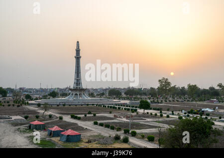 Minar e Pakistan, Lahore Pakistan Banque D'Images