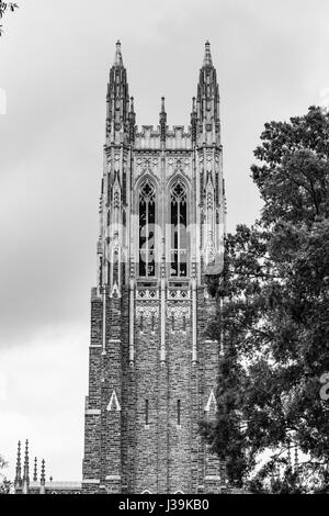 Architecture historique sur le campus de l'Université Duke Banque D'Images