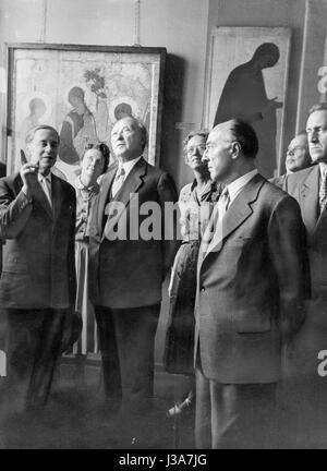 Konrad Adenauer lors de sa visite à Moscou, 1955 Banque D'Images