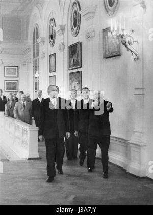 Konrad Adenauer lors de sa visite à Moscou, 1955 Banque D'Images