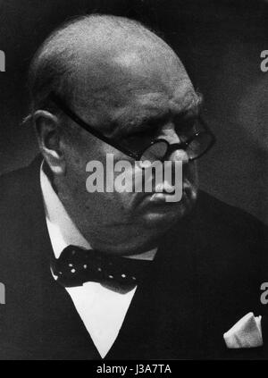 Winston Churchill à l'attribution du Prix Charlemagne à Aix-la-Chapelle, 1956 Banque D'Images