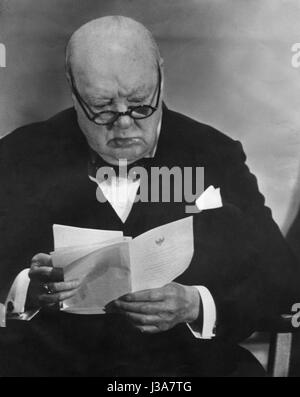 Winston Churchill à l'attribution du Prix Charlemagne à Aix-la-Chapelle, 1956 Banque D'Images