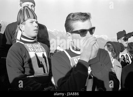 Tournoi de quatre collines 1963-1964 : Formation à Innsbruck, 1964 Banque D'Images