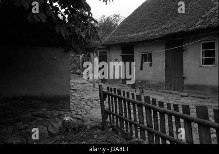 Le village de pêcheurs de Vitt sur l'île de Rügen, 1963 Banque D'Images