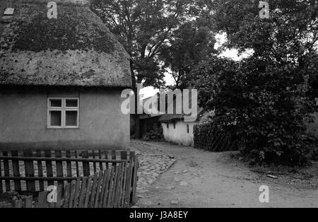 Le village de pêcheurs de Vitt sur l'île de Rügen, 1963 Banque D'Images