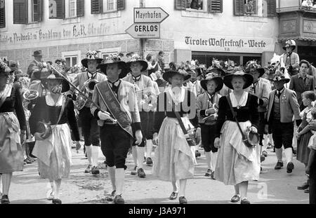 Le Gauder Fest à Zell am Ziller, 1952 Banque D'Images