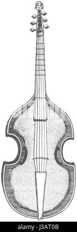 Une « viole de division » fait référence à un type d'instrument de musique, généralement utilisé dans la musique ancienne, qui se caractérise par sa capacité à jouer plusieurs parties ou divisions. Il a été utilisé dans des performances d'ensemble et en solo pendant la Renaissance et les périodes baroques. Banque D'Images