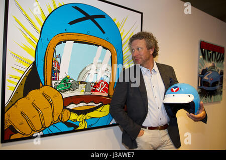 Monaco, Monaco. 06Th Mai, 2017. Monaco, Monte Carlo - Mai 03, 2017 : Scenariste Philippe Graton au vernissage Michel Vaillant à Monaco | Verwendung weltweit Credit : dpa/Alamy Live News Banque D'Images