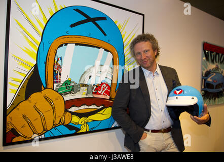 Monaco, Monaco. 06Th Mai, 2017. Monaco, Monte Carlo - Mai 03, 2017 : Scenariste Philippe Graton au vernissage Michel Vaillant à Monaco | Verwendung weltweit Credit : dpa/Alamy Live News Banque D'Images