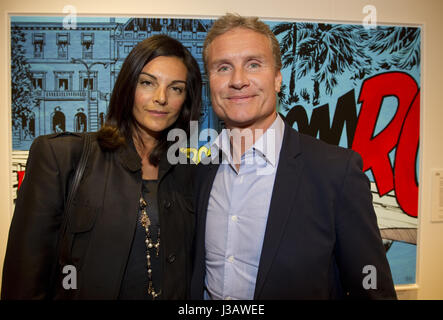 Monaco, Monaco. 06Th Mai, 2017. Monaco, Monte Carlo - Mai 03, 2017 : pilote de F1 David Coulthard et sa femme Karen Minier au vernissage Michel Vaillant à Monaco | Verwendung weltweit Credit : dpa/Alamy Live News Banque D'Images